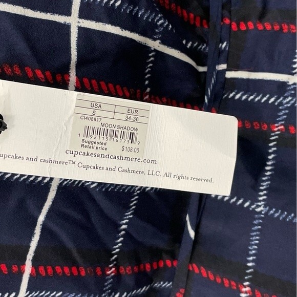 NWT Cupcakes & Cashmere Ivan Lace Wrap Dress Size SMALL Red White Blue Black - Picture 6 of 11